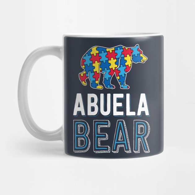 Abuela Bear World Autism Awareness Day Family Puzzle Piece by 14thFloorApparel